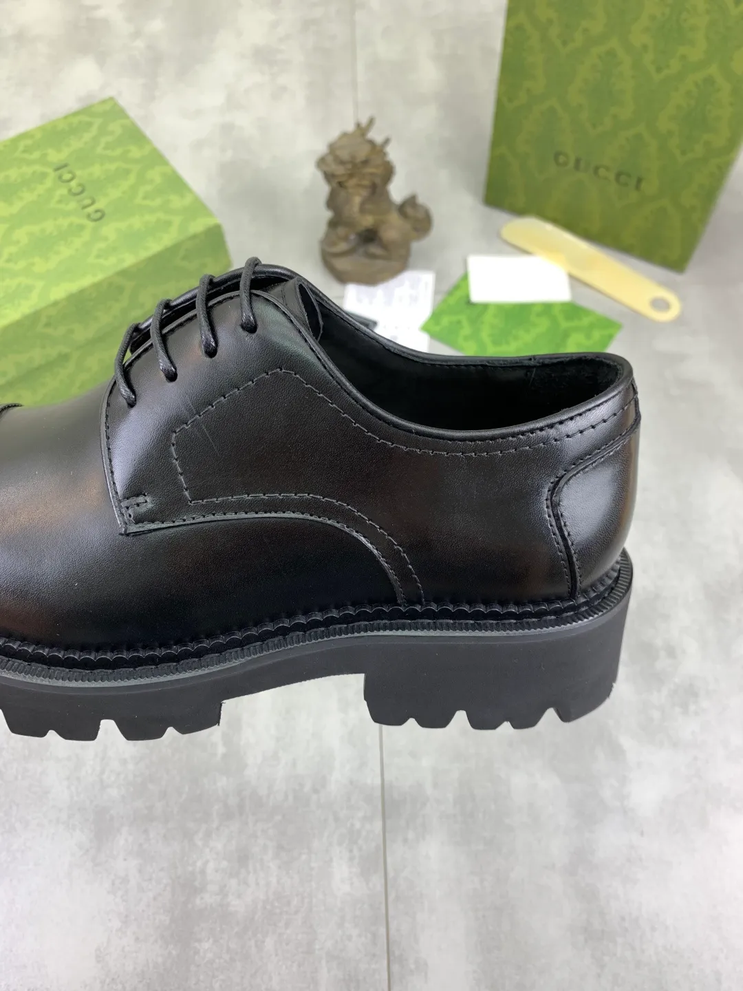 Men's Men's Shoes 💰P580 [New Style] 💰💎💎💎 [Gucci] GUCCI high-end men's formal business leather shoes, original order 1:1! Original imported high-end calfskin, original metal buckle, imported first-layer pigskin lining for feet, original high-end outsole, men's shoe size: 38-44
